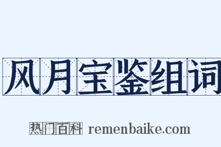 风月宝鉴组词是什么意思的图片